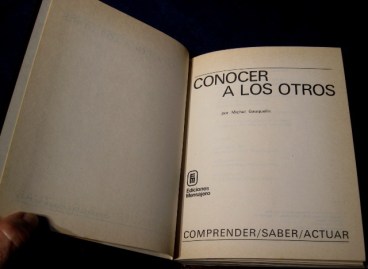 CONOCER A LOS OTROS